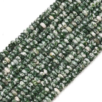 Natural Green Spot Jasper Beads Strands GG-CBAE4D4-A05-01-1