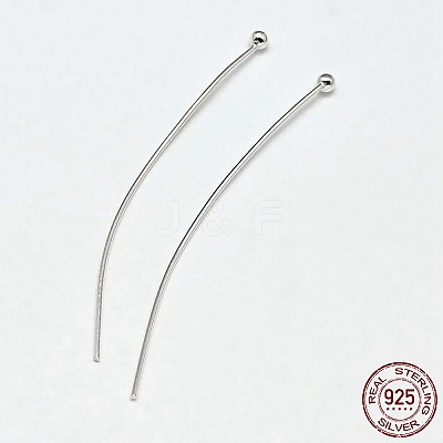 925 Sterling Silver Ball Head Pins STER-F018-03J-1