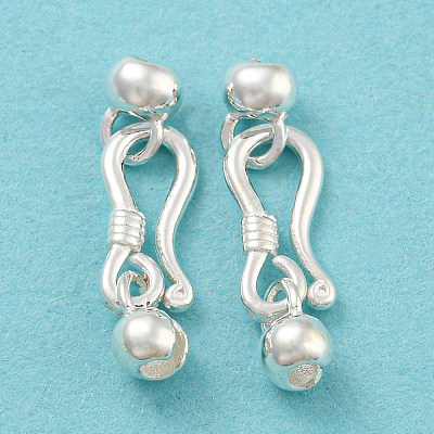 925 Sterling Silver S-Hook Clasps STER-Q191-07A-S-1