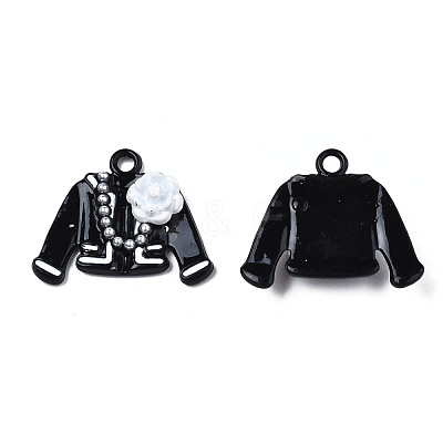 Rack Plating Alloy Spray Painted Pendants PALLOY-T083-03A-1