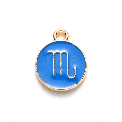 Alloy Enamel Pendants ENAM-S124-01A-02L-1