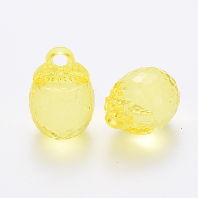 Autumn Theme Transparent Acrylic Pendants TACR-T024-04B-916-1