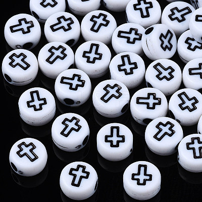 Opaque Acrylic Beads SACR-S273-48-1