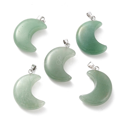 Natural Green Aventurine Pendants G-Z022-02M-1