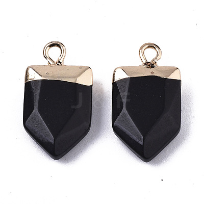 Natural & Synthetic Mixed Gemstone Pointed Pendants G-N326-34-1