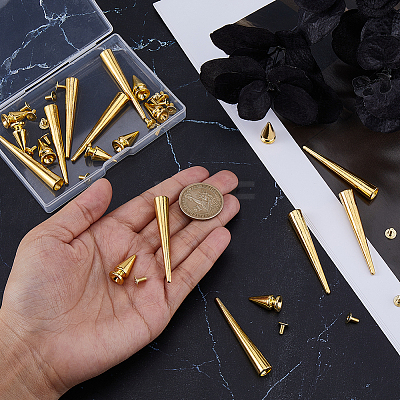 20Pcs 2 Styles Alloy Rivets FIND-GF0008-69B-1