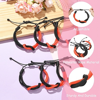 6Pcs Waxed Polyester Cord Bracelets BJEW-YW00018-01-1
