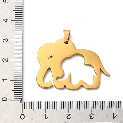 304 Stainless Steel Pendants STAS-O005-24A-G-1