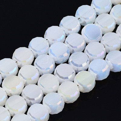 Electroplate Glass Beads Strands EGLA-Q125-002-A07-1