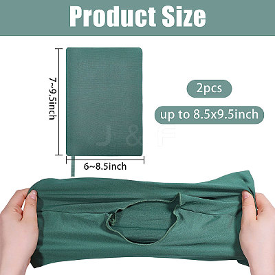 Elastic Cloth Book Cover AJEW-WH0696-009K-1