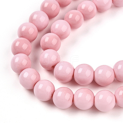 Baking Paint Glass Beads X1-DGLA-N012-8mm-01-1