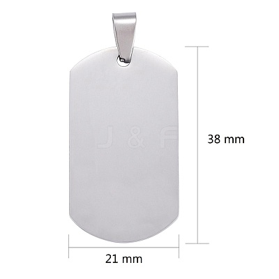 Tarnish Resistant 304 Stainless Steel Big Pendants STAS-I140-19F-S-1