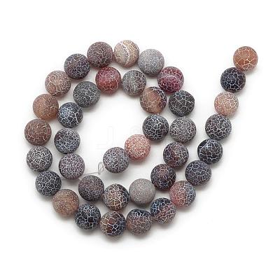 Natural Weathered Agate Bead Strands G-S237-4mm-11-1
