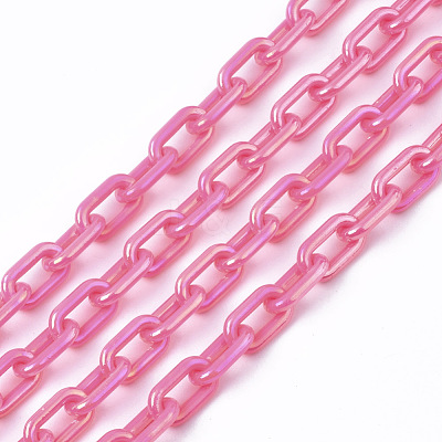 Acrylic Opaque Cable Chains PACR-N009-002F-1