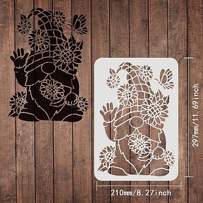 Plastic Reusable Drawing Painting Stencils Templates DIY-WH0202-259-1