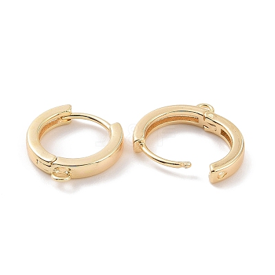 Brass Hoop Earring Findings KK-A168-25G-1