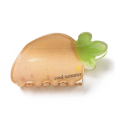 Carrot Shaped Acrylic Claw Hair Clips PHAR-G004-06-1
