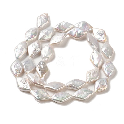 Natural Baroque Pearl Keshi Pearl Beads Strands PEAR-E016-009-1