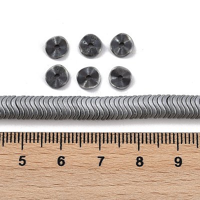 Electroplated Synthetic Non-magnetic Hematite Beads Strands G-H020-M01-26-1