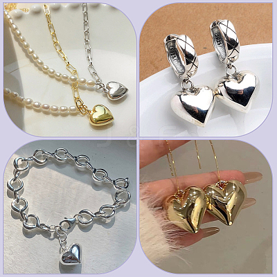 6Pcs 2 Colors Eco-Friendly Brass Pendants KK-BBC0024-64-1