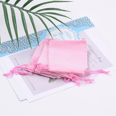 Velvet Cloth Drawstring Bags TP-C001-70X90mm-1-1