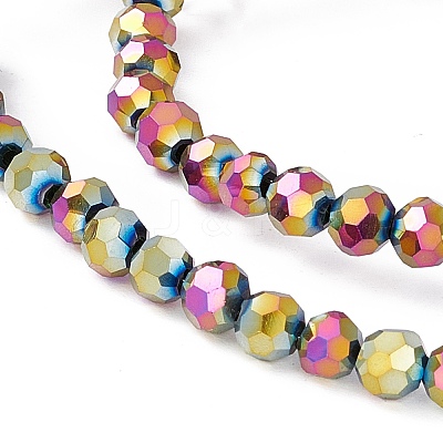 Electroplate Glass Bead Strands LS-EGLA-R042-4mm-04-1