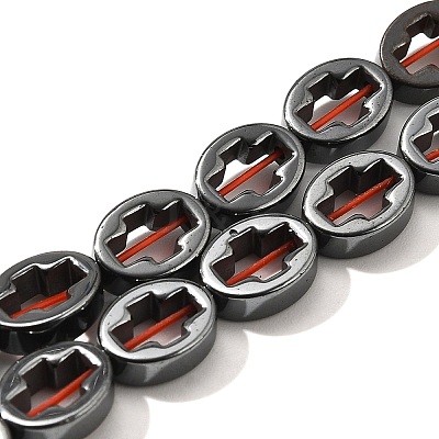 Electroplated Synthetic Non-magnetic Hematite Beads Strands G-L613-Z01-01M-1