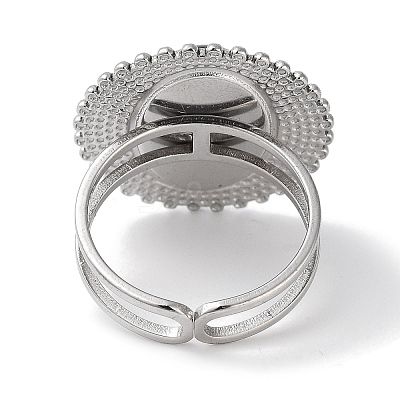 Ion Plating(IP) 304 Stainless Steel Ring RJEW-B059-03P-04-1