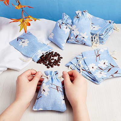 20Pcs Cotton Cloth Packing Pouches AJEW-PH0004-61-1
