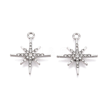 Rack Plating Alloy Pendants FIND-N005-33P-1