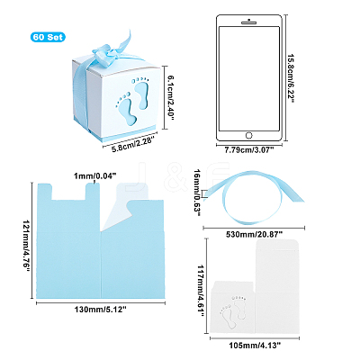 Paper Gift Box CON-WH0072-22A-1
