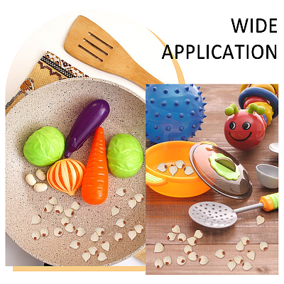 20Pcs Resin Simulation Garlic Model AJEW-CA0004-64-1