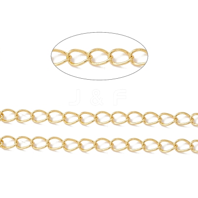 3.28 Feet Brass Curb Chains X-CHC-O001-01G-1