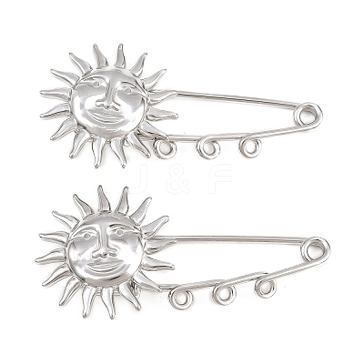 Sun 304 Stainless Steel Safety Pins Brooch Findings SA-CBA098D-13C-P-1