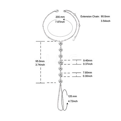 Brass Toe Ring Anklets JA107A-1