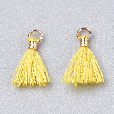 Polycotton(Polyester Cotton) Tassel Pendant Decorations FIND-S275-29G-1