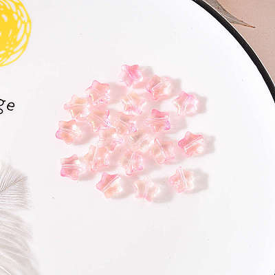 20Pcs Spray Painted Glass Beads GLAA-YW0001-13-1