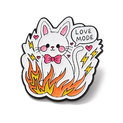 Flaming Animal Theme Enamel Brooches AL-I003-02EB-03-1