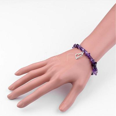 Alloy Charm Bracelets BJEW-JB02481-03-1