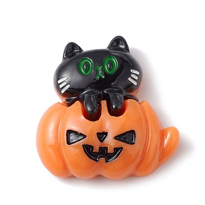 Halloween Opaque Resin Cabochons CRES-B010-01A-10-1