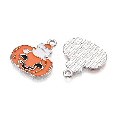 Halloween Theme Alloy and Enamel Pendants ENAM-T021-31J-02P-1