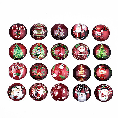 Glass Cabochons GGLA-S036-18B-1