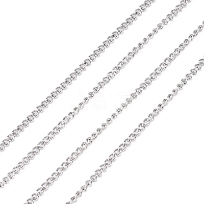 Tarnish Resistant 304 Stainless Steel Curb Chains CHS-R008-04-1