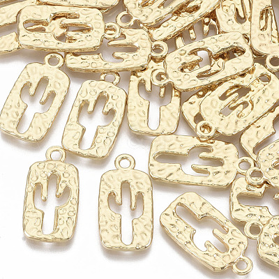 Alloy Hammered Pendants X-PALLOY-S132-015-1