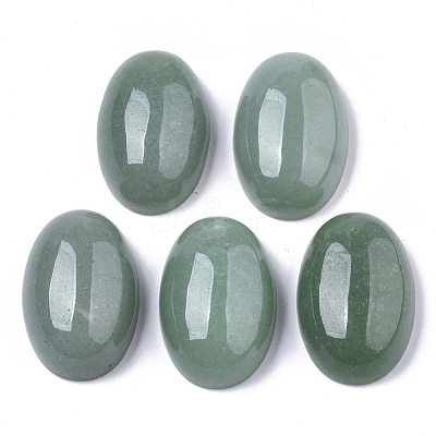 Natural Green Aventurine Cabochons X-G-N0325-06-1