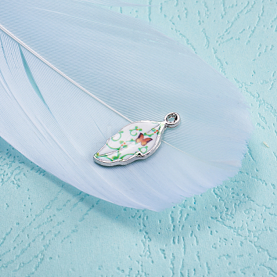 Alloy Enamel Pendants PALLOY-TAC0009-25P-B-1