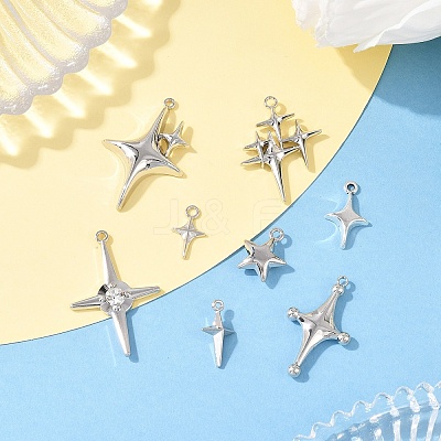 8Pcs 8 Styles Alloy Pendants FIND-YW0009-28-1
