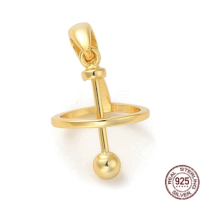 925 Sterling Silver Locket Style Planet Pinch Bails STER-NH0001-55B-G-1