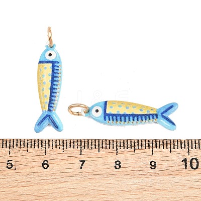 Printed Brass Pendants KK-CBA0A0E-01A-G-1