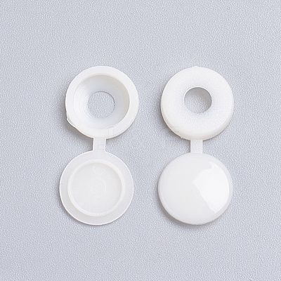 Plastic Hinged Screw Covers DIY-WH0164-65B-1